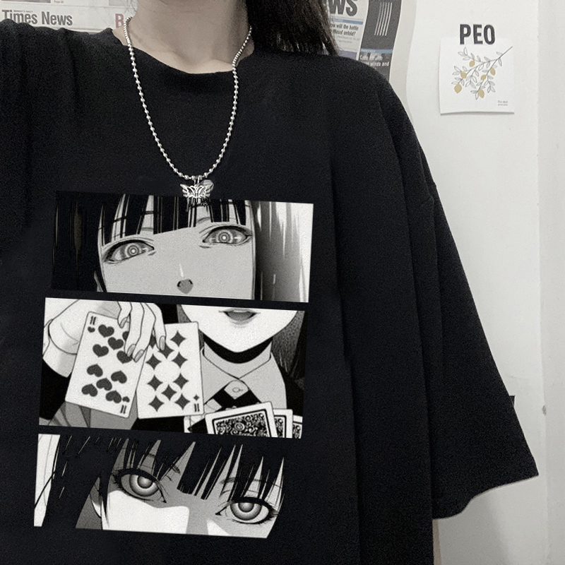 Japanese Anime Kakegurui T Shirts Cosplay Short Sleeves Summer Casual Harajuku Top Tees Japan High Quality TShirts Camiseta 220615, White
Japanese Anime Kakegurui T Shirts Cosplay Short Sleeves Summer Casual Harajuku Top Tees Japan High Quality TShirts Camiseta 220615, White