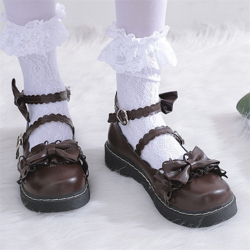 Sepatu Pesta Lolita Klasik Wanita Mary Jane Kulit Simpul Kupukupu Warna Permen Manis Flat Platform Retro Lucu Kawaii 220614, Red
Sepatu Pesta Lolita Klasik Wanita Mary Jane Kulit Simpul Kupukupu Warna Permen Manis Flat Platform Retro Lucu Kawaii 220614, Red