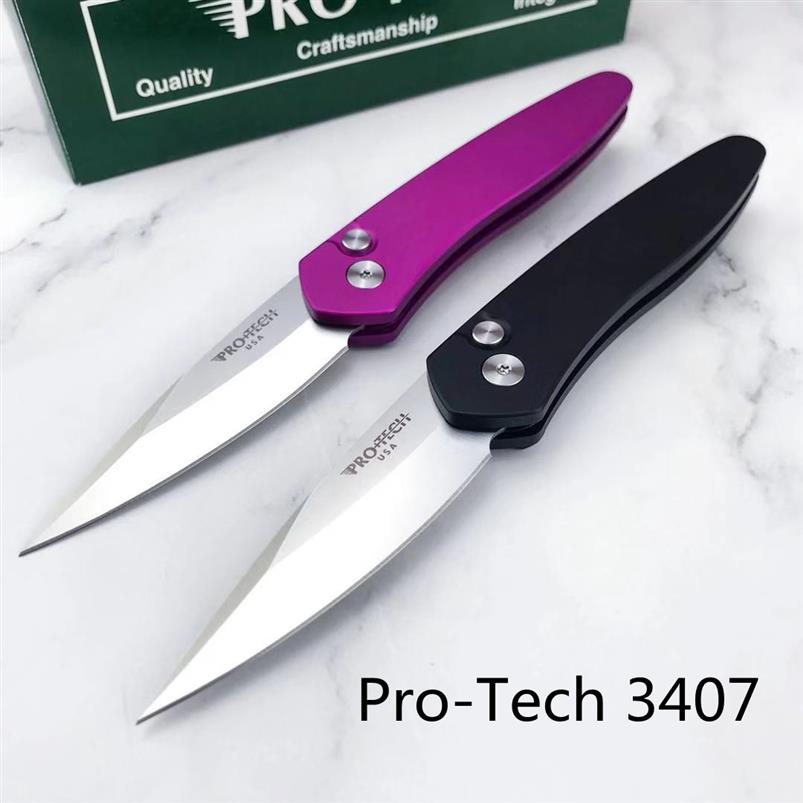 Pro-Tech 3407 Automatic folding knife 2.75 inch CPM-S35VN High quality steel Forging of the blade T6 Aeronautical Aluminum Handle 253G
Pro-Tech 3407 Automatic folding knife 2.75 inch CPM-S35VN High quality steel Forging of the blade T6 Aeronautical Aluminum Handle 253G