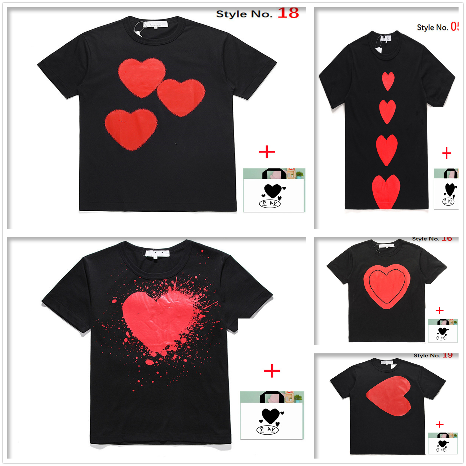 Men T-Shirts women short-sleeved high-quality Tee Japanese cotton t shirt embroidered red heart big love print smiley face couple bottoming collection A01, 1pcs buttons
Men T-Shirts women short-sleeved high-quality Tee Japanese cotton t shirt embroidered red heart big love print smiley face couple bottoming collection A01, 1pcs buttons