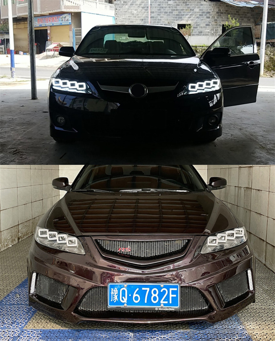 Car Lighting Accessories For Mazda 6 20 04-20 15 LED Headlights High Beam Daytime Running Front Lamp