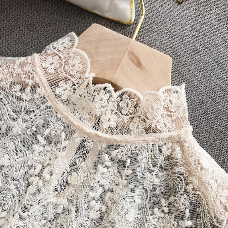 Plus Size Lace Women Blouse Turtleneck Vintage All Match Lady Elegant Buttoming Shirts Flare Sleeved Princess Tops Women's Blouses &, White
Plus Size Lace Women Blouse Turtleneck Vintage All Match Lady Elegant Buttoming Shirts Flare Sleeved Princess Tops Women's Blouses &, White