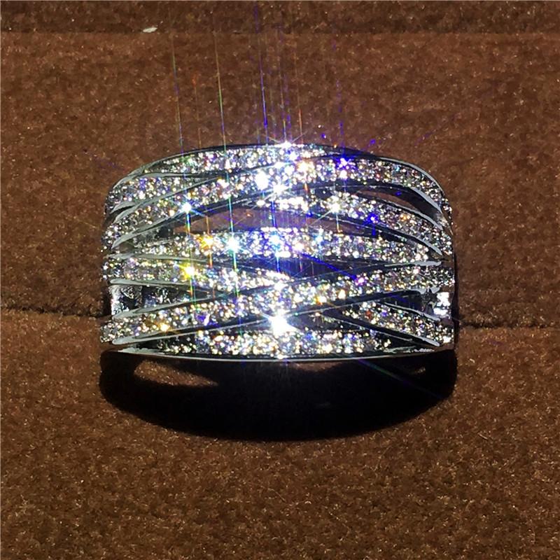 Wedding Rings Lovers Round Finger Ring Silver Color Mirco Pave Cubic Zirconia Party Band For Women MenWedding
Wedding Rings Lovers Round Finger Ring Silver Color Mirco Pave Cubic Zirconia Party Band For Women MenWedding