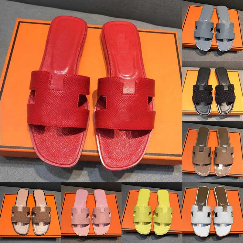Designer Oran Slippers Womens Fashion H Sandals Genuine Leather Solid Brown Green Lime Khaki Flat Beach Slipper Sliders Ladies Office Loafers Shoes Walking Slides, Aaa09
Designer Oran Slippers Womens Fashion H Sandals Genuine Leather Solid Brown Green Lime Khaki Flat Beach Slipper Sliders Ladies Office Loafers Shoes Walking Slides, Aaa09