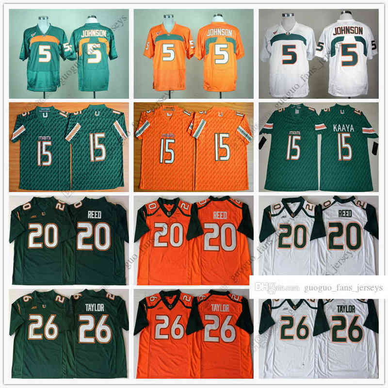 NCAA Miami Hurricanes Football Jersey 5 Andre Johnson 15 Brad Kaaya 20 Ed Reed 26 Sean Taylor High Quality Jersey Size S--XXL0101, As picture
NCAA Miami Hurricanes Football Jersey 5 Andre Johnson 15 Brad Kaaya 20 Ed Reed 26 Sean Taylor High Quality Jersey Size S--XXL0101, As picture