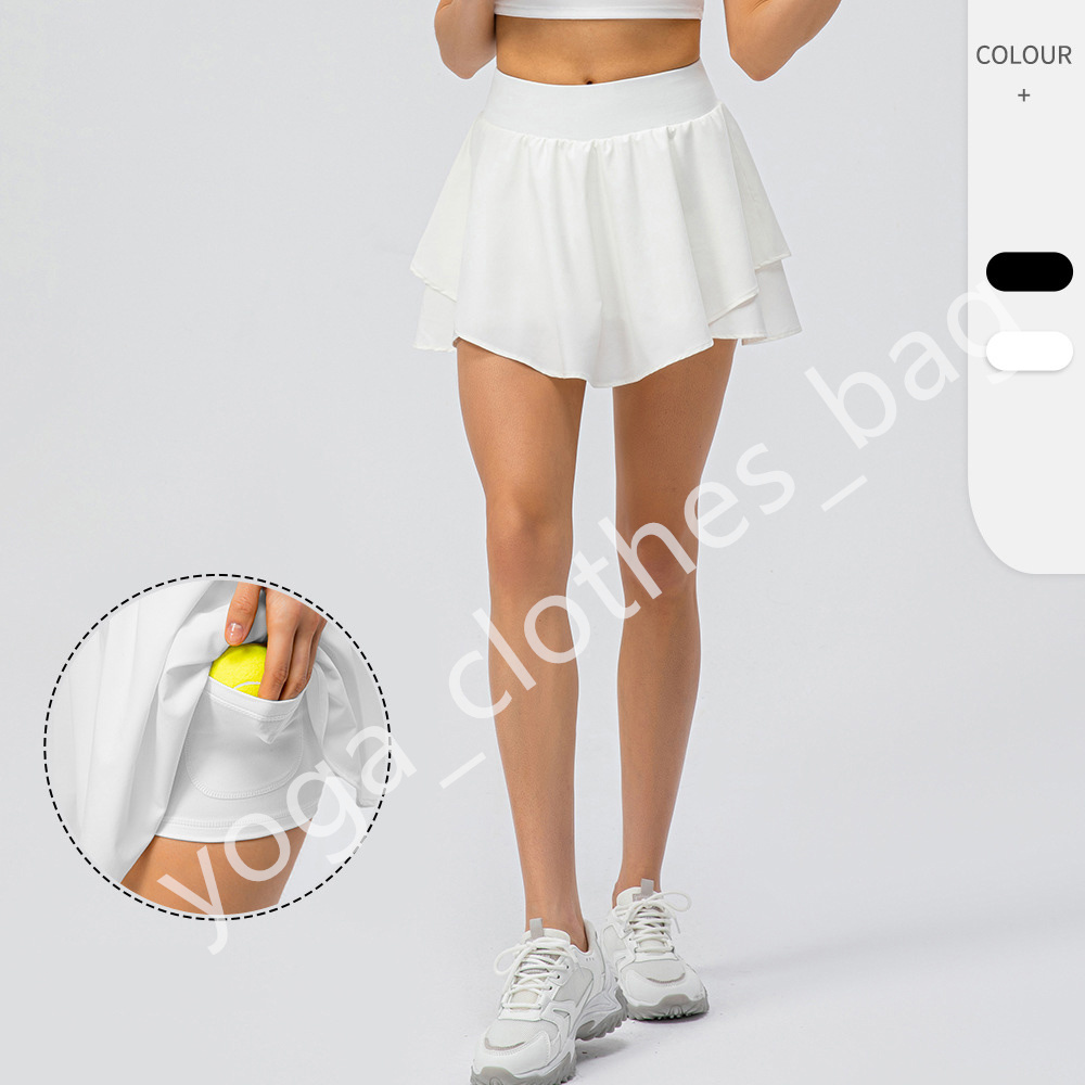lu-22443 women's sports short skirt loose running fake two pieces of anti-running fitness culottes shaping Yoga Outfits with Brand Logo please check the size chart, Black
lu-22443 women's sports short skirt loose running fake two pieces of anti-running fitness culottes shaping Yoga Outfits with Brand Logo please check the size chart, Black