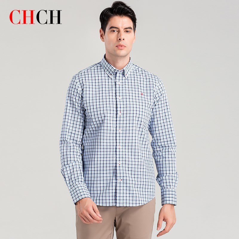 100% Pure Cotton Arrival Striped Plaid Shirt Business Casual High Quality Longsleeve for Men Button Up cloth 220322