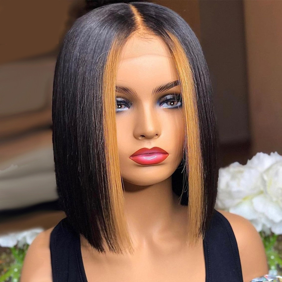 LX Brand Short Bob Wig Lace Frontal Human Hair Wigs Brazilian Straight Highlight Wig Ombre Human Hair for Women Natural T Part Lace Wigfacto, 150%
LX Brand Short Bob Wig Lace Frontal Human Hair Wigs Brazilian Straight Highlight Wig Ombre Human Hair for Women Natural T Part Lace Wigfacto, 150%