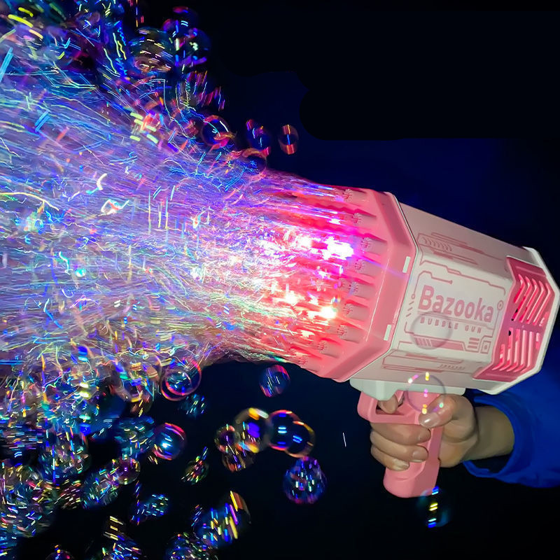 Novelty Games 69 Holes Rocket Boom Bubble Machine Children Gift Automatic Summer Soap Water Bubbles Maker Toys for Wedding Party W0
Novelty Games 69 Holes Rocket Boom Bubble Machine Children Gift Automatic Summer Soap Water Bubbles Maker Toys for Wedding Party W0