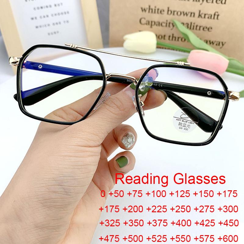 Sunglasses High Quality Reading Glasses Men Women Fashion Computer Eyeglasses Alloy Clear Double Bridge Anti Blue Light 1.5 2 6Sunglasses
Sunglasses High Quality Reading Glasses Men Women Fashion Computer Eyeglasses Alloy Clear Double Bridge Anti Blue Light 1.5 2 6Sunglasses