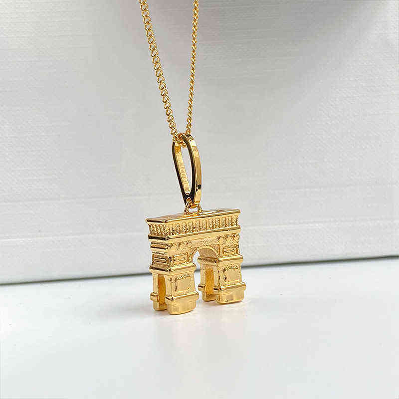 Relief Designer Three-dimensional Arc De Triomphe Pendant Female Celi Cool Breeze Celebrity High-end Temperament Light Luxury Necklace
Relief Designer Three-dimensional Arc De Triomphe Pendant Female Celi Cool Breeze Celebrity High-end Temperament Light Luxury Necklace