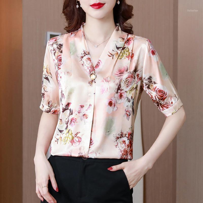 Women's Blouses & Shirts Summer Floral Satin Women Office Lady Shirt Sleeve Womens Tops And Plus Size XXXL Green For, Pink
Women's Blouses & Shirts Summer Floral Satin Women Office Lady Shirt Sleeve Womens Tops And Plus Size XXXL Green For, Pink