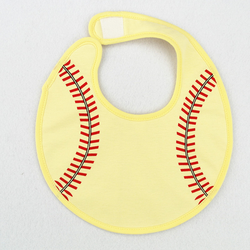 Baby Girl Boy Waterproof Towel Bib Kids Toddler Feeding Football Basketball Baseball Bibs Burp Cloths Baby Accessories 220511