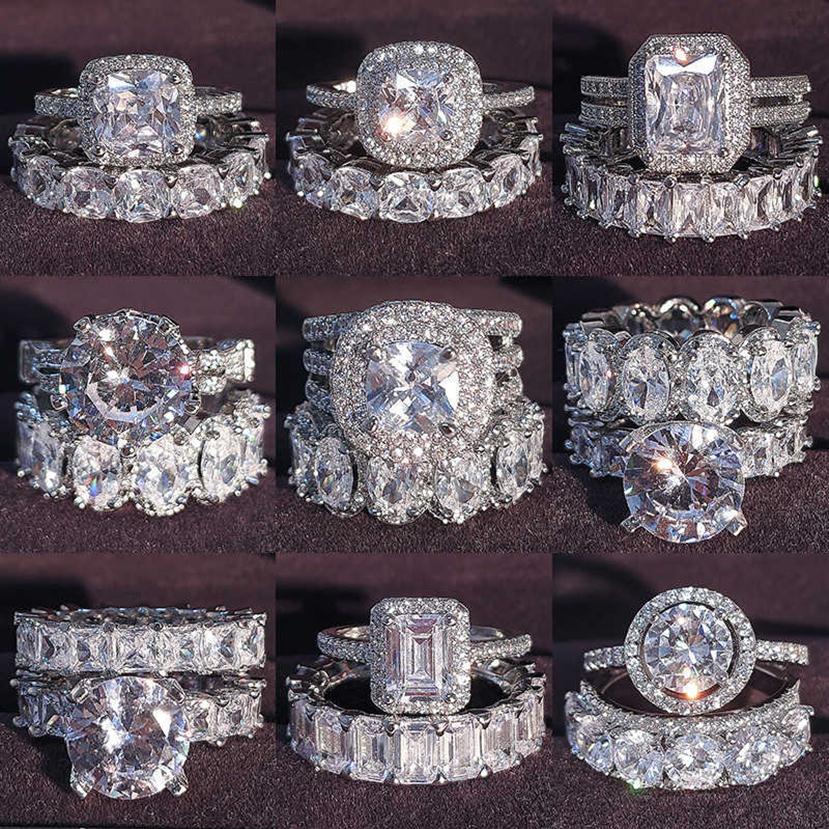 Luxury Real 925 Sterling Silver Oval Princess Cut Wedding Ring Set For Women Engagement Band Eternity Jewelry Zirconia R4975 P0818305A
Luxury Real 925 Sterling Silver Oval Princess Cut Wedding Ring Set For Women Engagement Band Eternity Jewelry Zirconia R4975 P0818305A