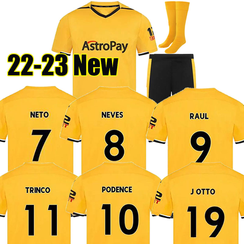 22/23 Wolves Soccer Jerseys ADAMA KILMAN SEMEDO RAUL NETO NEVES 2022 2023 J.OTTO PODENCE GIBBS WHITE Football Shirts Men Kids Kits Kits sock Full sets, 21-22 home
22/23 Wolves Soccer Jerseys ADAMA KILMAN SEMEDO RAUL NETO NEVES 2022 2023 J.OTTO PODENCE GIBBS WHITE Football Shirts Men Kids Kits Kits sock Full sets, 21-22 home
