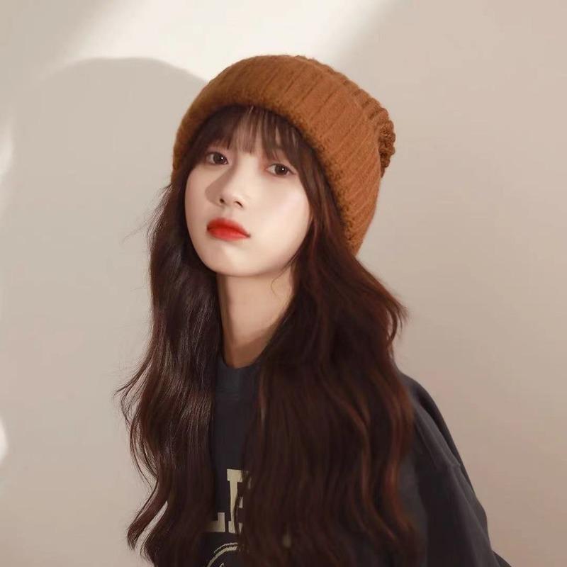 Berets Winter Fashion Female Millet Grain Solid Color Couple Student Shawl Warm Knitted Woolen Hat And Scarf Set Gorros Invierno Mujer, Chocolate color hat
Berets Winter Fashion Female Millet Grain Solid Color Couple Student Shawl Warm Knitted Woolen Hat And Scarf Set Gorros Invierno Mujer, Chocolate color hat