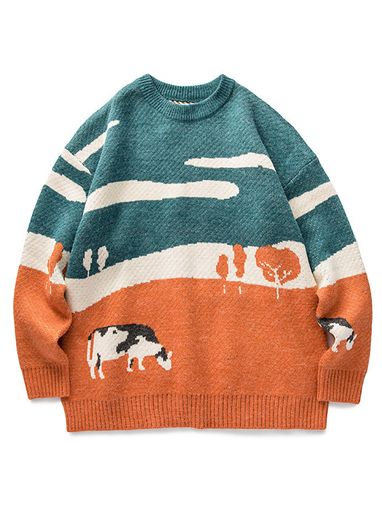 Knitted Pullovers Women Cows Winter Sweater Ladies Round Neck Long Sleeves Tops Female Casual Fashion Jumpers Pull Femme 220816, Orange
Knitted Pullovers Women Cows Winter Sweater Ladies Round Neck Long Sleeves Tops Female Casual Fashion Jumpers Pull Femme 220816, Orange