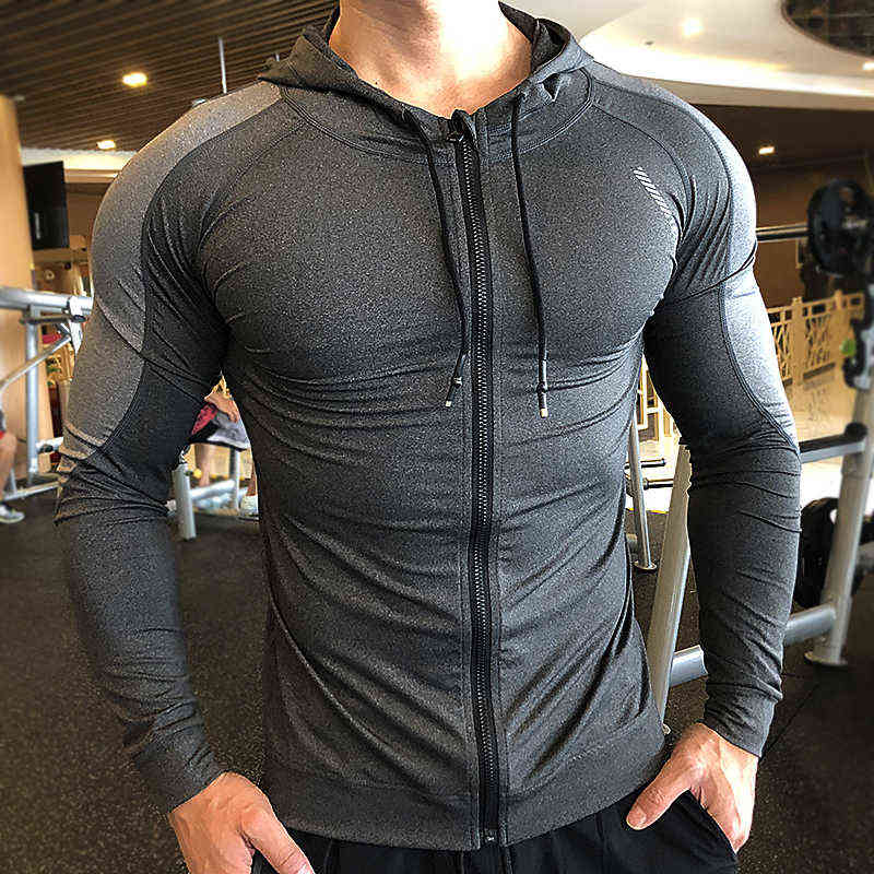 Men Hoodies Gym Spo… - image