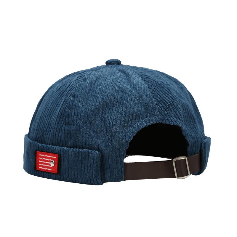Beanie/Skull Caps Brand Vintage Beanie Hats Men Women Spring Autumn Landlord Hat Streetwear Hip Hop Brimless Corduroy Docker Cap Wholesale