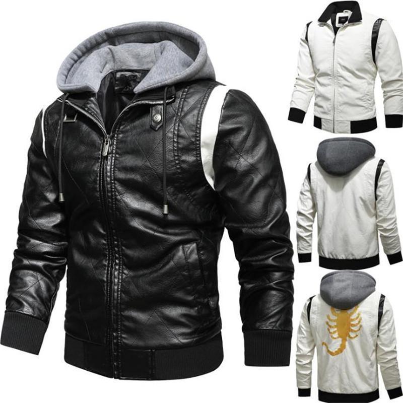 Men's Fur & Faux 2022 Leather Jacket Coat Winter Motorcycle Biker Jackets Fashion Hooded Outerwear High Quality, White 5
Men's Fur & Faux 2022 Leather Jacket Coat Winter Motorcycle Biker Jackets Fashion Hooded Outerwear High Quality, White 5