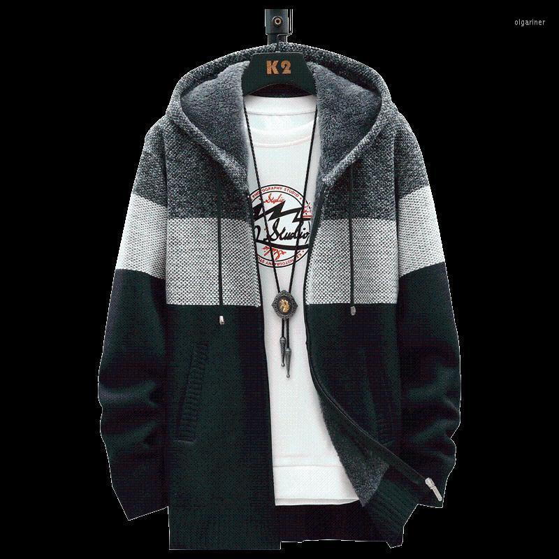 Men's Sweaters Autumn Korean Hooded Men's With Thick And Velvet Cardigan Knitted Sweatercoats Patchwork Jacket Male M-4XLMen's Olga22
Men's Sweaters Autumn Korean Hooded Men's With Thick And Velvet Cardigan Knitted Sweatercoats Patchwork Jacket Male M-4XLMen's Olga22