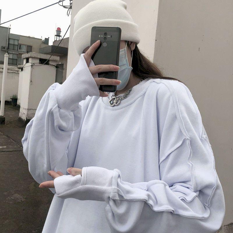 Men's Hoodies & Sweatshirts Sweatshirt Hoodie Oversized Long-sleeved O-neck Men Women With Fingerless Cuffs Spring Autumn Korean Casual Pull, Black
Men's Hoodies & Sweatshirts Sweatshirt Hoodie Oversized Long-sleeved O-neck Men Women With Fingerless Cuffs Spring Autumn Korean Casual Pull, Black