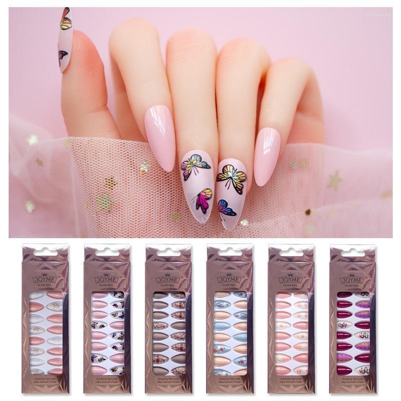 False Nails 24Pcs Fake Multi-Patterns Medium Long Stiletto Almond Press On Nail Tips Artificial Finger For Women And Girls Prud22, 0067-fd32
False Nails 24Pcs Fake Multi-Patterns Medium Long Stiletto Almond Press On Nail Tips Artificial Finger For Women And Girls Prud22, 0067-fd32