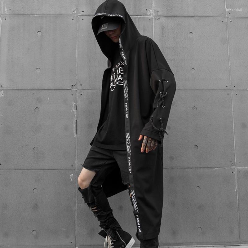 Men's Trench Coats Long Punk Rock Coat With Hood Men Black Color Irregular Autumn Spring Korean Stylish Kend22
Men's Trench Coats Long Punk Rock Coat With Hood Men Black Color Irregular Autumn Spring Korean Stylish Kend22