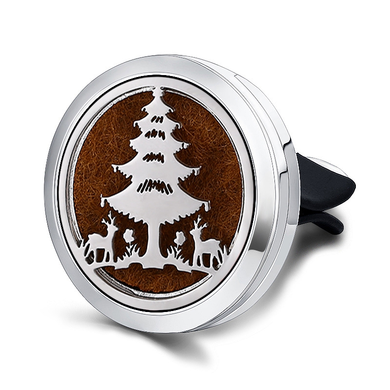 Stainless steel Car Fragrance Diffuser Vent Clip Cars Air Freshener Perfume Clamp Aromatherapy Essential Oil Diffuser with Refill 2442859