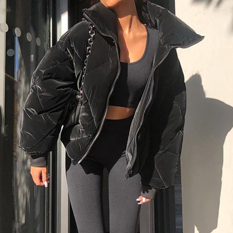 Women' Down & Parkas Velvet Thickened Cotton Coat Autumn And Winter Black Lapel Zipper Warm Overcoat Kare22
Women' Down & Parkas Velvet Thickened Cotton Coat Autumn And Winter Black Lapel Zipper Warm Overcoat Kare22