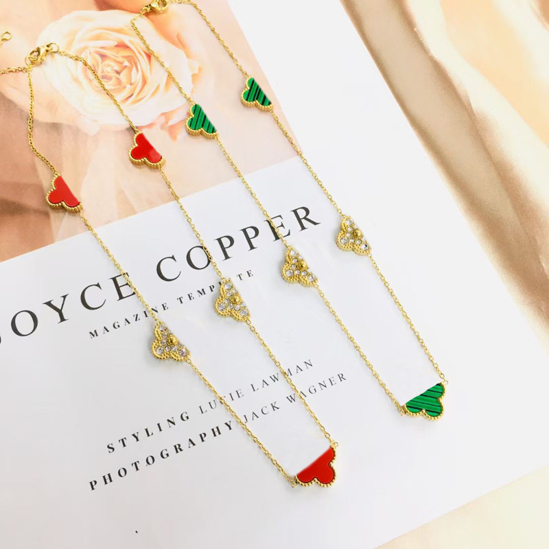 New Style 4Colors Womens Necklace Choker Chain 18K Gold Plated Stainless Steel Enamel Necklaces Pendant Statement Wedding Jewelry Accessories ZG1737
New Style 4Colors Womens Necklace Choker Chain 18K Gold Plated Stainless Steel Enamel Necklaces Pendant Statement Wedding Jewelry Accessories ZG1737