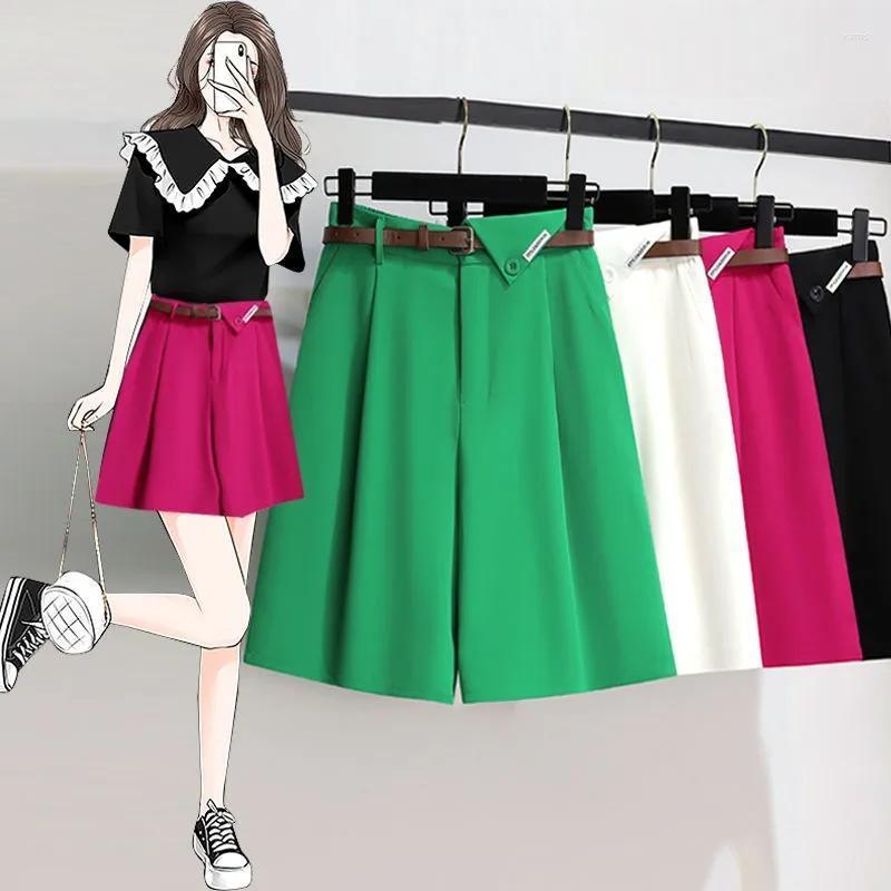 Women' Shorts High Waist Summer Casaul Women Belt Pleated Wide Leg Black Office Lady Elegant Green Short Pants Female, Pink
Women' Shorts High Waist Summer Casaul Women Belt Pleated Wide Leg Black Office Lady Elegant Green Short Pants Female, Pink