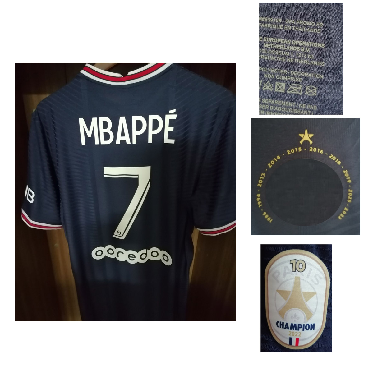 Home Textile 2022 Match Worn Player Issue 10 Champion Custom any name number Maillot Soccer Patch, Leave you want name num
Home Textile 2022 Match Worn Player Issue 10 Champion Custom any name number Maillot Soccer Patch, Leave you want name num