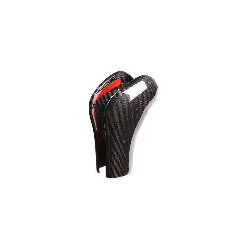 Real Carbon Fiber Interior Styling Car Center Console Gear Shift Knob Cover Trim For Porsche Cayenne 2011-2017 Car Accessories