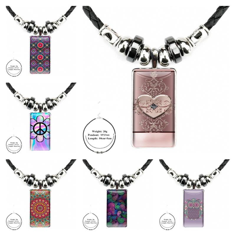 Pendant Necklaces Mandala Flower For Lovers Friendship Professional Design Fashion Vintage Glass Women Rectangle Black Hematite
Pendant Necklaces Mandala Flower For Lovers Friendship Professional Design Fashion Vintage Glass Women Rectangle Black Hematite