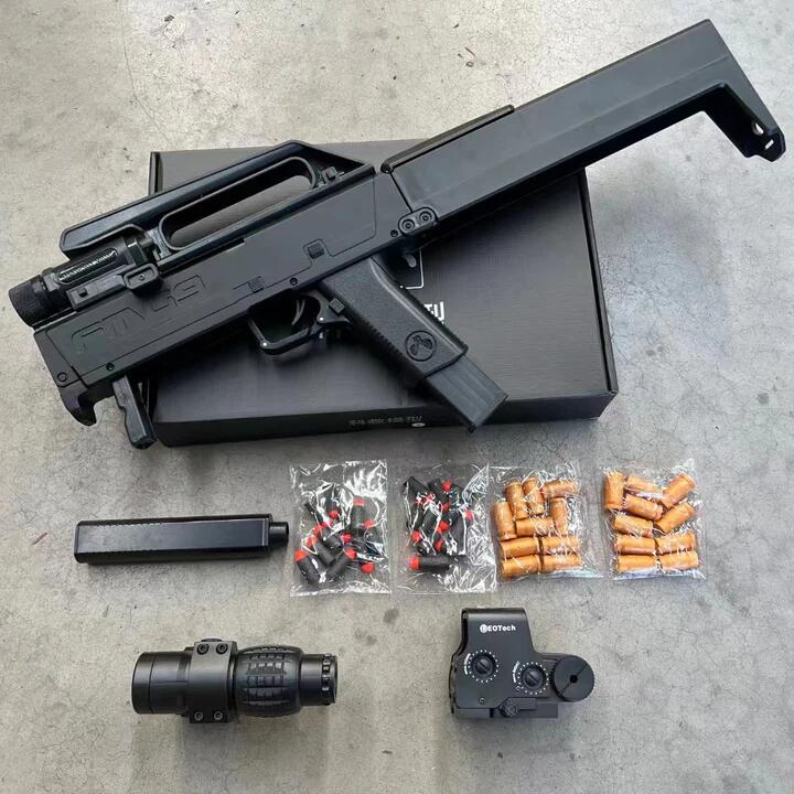 FMG 9 Folding Submachine Gun Toy Soft Bullet Blaster Manual Shooting Launcher For Adults Boys Children Outdoor
FMG 9 Folding Submachine Gun Toy Soft Bullet Blaster Manual Shooting Launcher For Adults Boys Children Outdoor