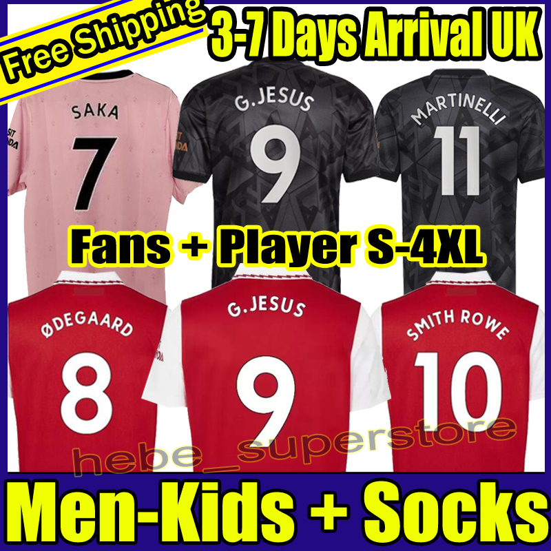 4XL 22 23 G.JESUS Fans Player version Gunners Soccer jersey 2022 2023 NICOLAS CEBALLOS SMITH ROWE WILLIAN TIERNEY ODEGAARD SAKA THOMAS Football shirt, 22-23 kids+socks
4XL 22 23 G.JESUS Fans Player version Gunners Soccer jersey 2022 2023 NICOLAS CEBALLOS SMITH ROWE WILLIAN TIERNEY ODEGAARD SAKA THOMAS Football shirt, 22-23 kids+socks