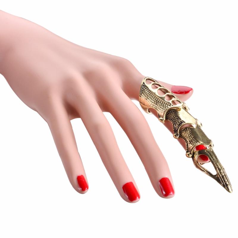 Wedding Rings 1Pc Punk Knight Skull Double Finger Ring Knuckle Armour Full Gothic Silver Color Ghost Men Brinco
Wedding Rings 1Pc Punk Knight Skull Double Finger Ring Knuckle Armour Full Gothic Silver Color Ghost Men Brinco