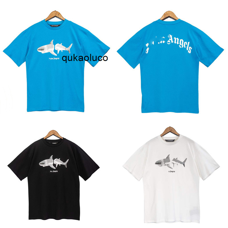 palms/angels Correct new broken tail and head shark print short sleeve T-shirt loose half sleeve, Black
palms/angels Correct new broken tail and head shark print short sleeve T-shirt loose half sleeve, Black