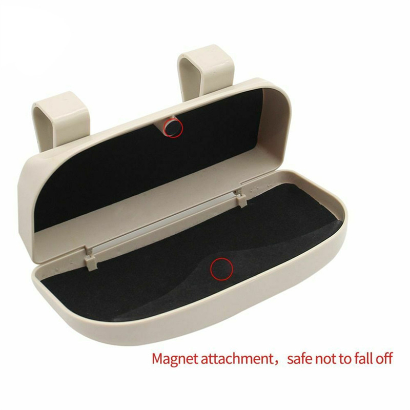 Car Glasses Holder Case Sunglasses Box Magnetic Sun Visor Organizer Interior Storage Sunglass For 220615