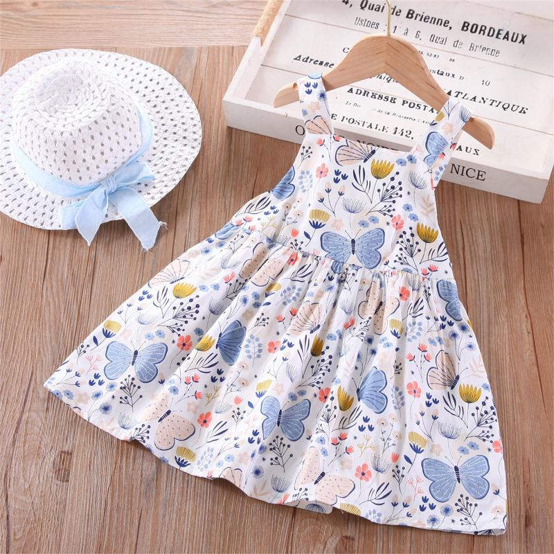 Girl's Dresses Dress Girls Ruffles Boho Baby Princess Hat Toddler Bow Set Sleeveless Rose Girl Spring For GirlsGirl's, Light blue
Girl's Dresses Dress Girls Ruffles Boho Baby Princess Hat Toddler Bow Set Sleeveless Rose Girl Spring For GirlsGirl's, Light blue