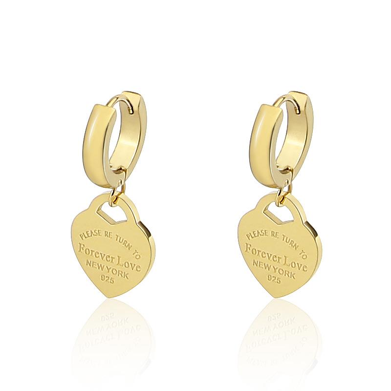 Dangle & Chandelier Style Stainless Steel Fashion Jewelry Heart-Shaped Pendant Earrings Love For Women's Party Wedding Gifts Wholesale
Dangle & Chandelier Style Stainless Steel Fashion Jewelry Heart-Shaped Pendant Earrings Love For Women's Party Wedding Gifts Wholesale