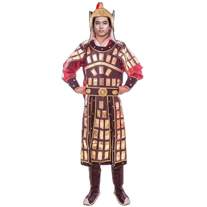 China Ethnic Clothing Ancient Warriors helmet armor General Armour costume in film television Army Soldier commander Outfit performance costume
China Ethnic Clothing Ancient Warriors helmet armor General Armour costume in film television Army Soldier commander Outfit performance costume