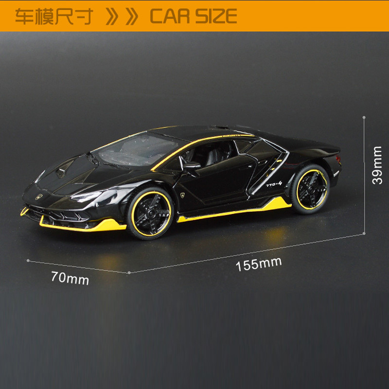 mini lp7704 pull back alloy sports car model diecast toy doors openable sound light super racing for children