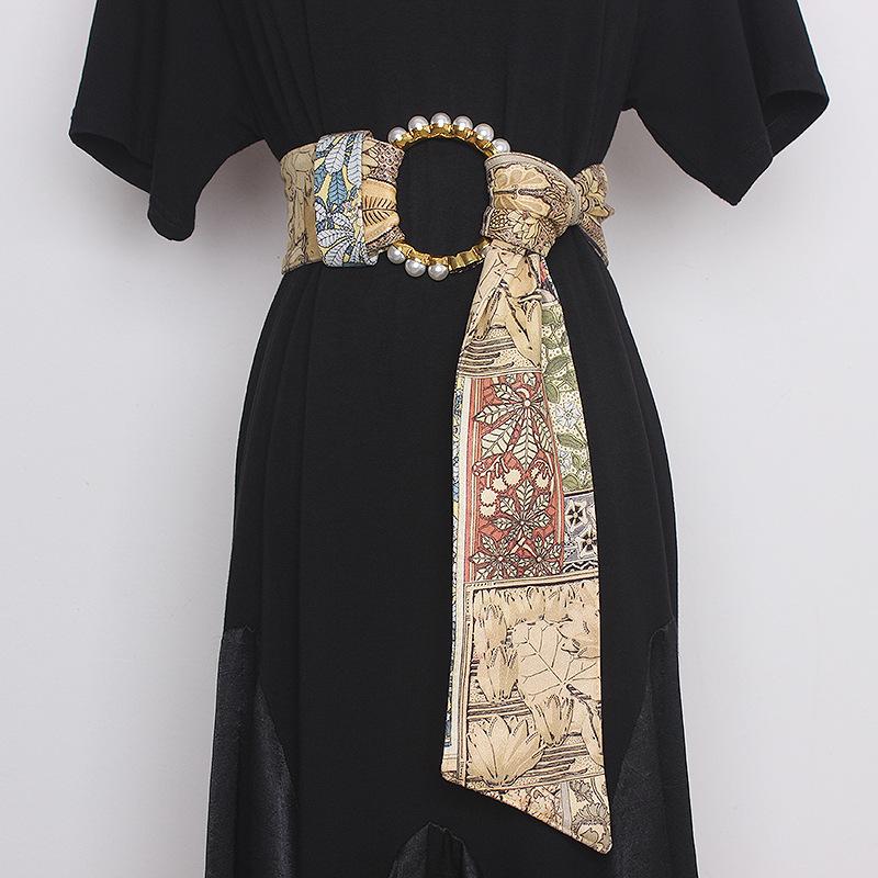 Belts Women Belt Vintage Floral Printed Thick Flannelette Knotted Female Coat Dress Wide Waist Seal Ladies Corset Cummerbund, Black
Belts Women Belt Vintage Floral Printed Thick Flannelette Knotted Female Coat Dress Wide Waist Seal Ladies Corset Cummerbund, Black