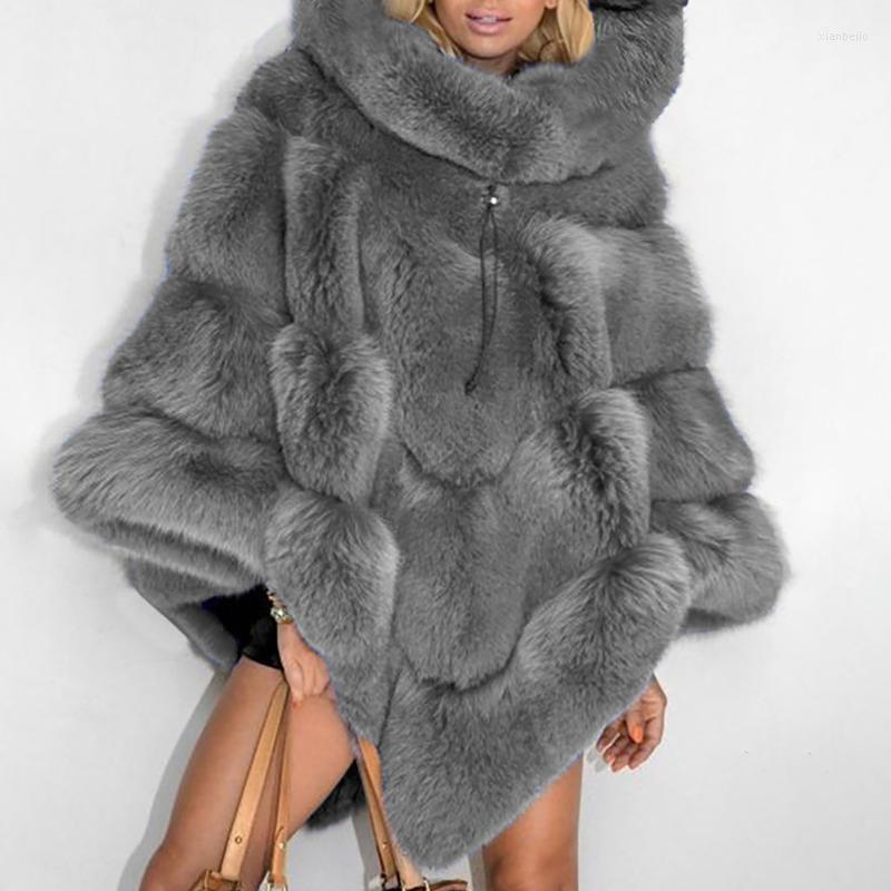 Women' Jackets Winter Jacket Solid Color Hooded Patchwork Loose Cape Coat For Female Outwear Fur Warm 2022, Blue
Women' Jackets Winter Jacket Solid Color Hooded Patchwork Loose Cape Coat For Female Outwear Fur Warm 2022, Blue