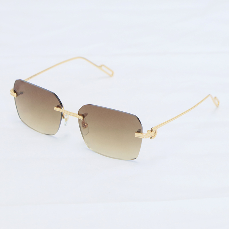 Latest Fashion Metal Large Square Styles Rimless Sunglasses 01130 Male and Female Sun Glasses Luxury Eyeglasses Fashion Designer Optical Size 57-20-145MM
Latest Fashion Metal Large Square Styles Rimless Sunglasses 01130 Male and Female Sun Glasses Luxury Eyeglasses Fashion Designer Optical Size 57-20-145MM