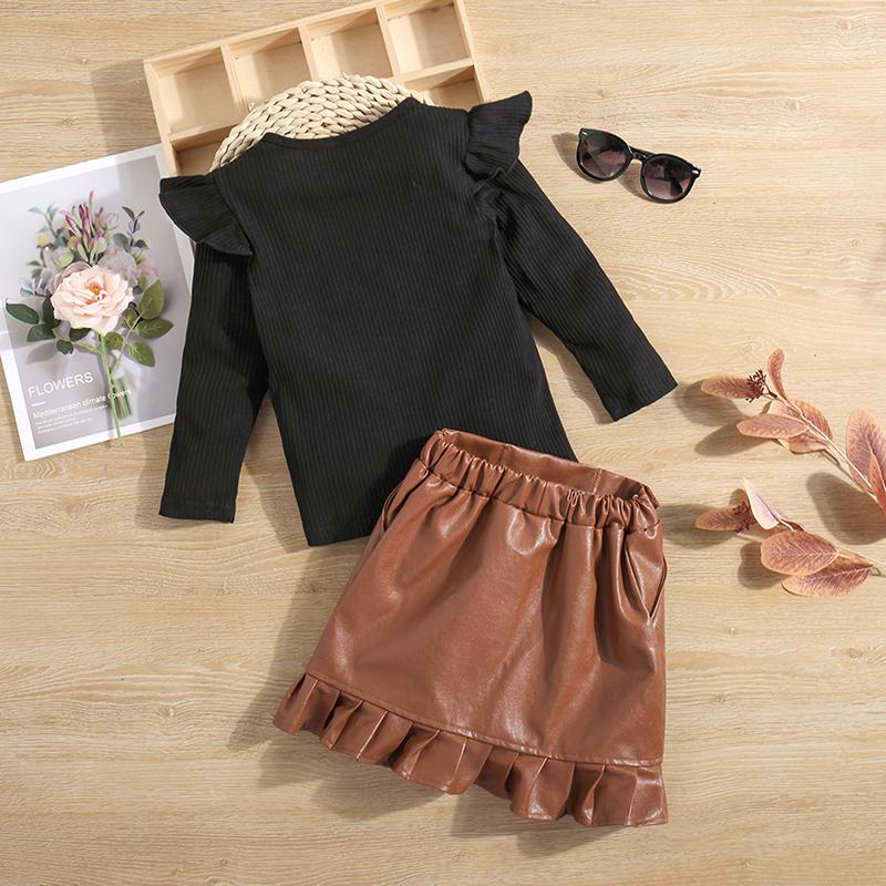 Clothing Sets Toddler Baby Girl 2Pcs Skirt Solid Color Ribbed Long Sleeve Pullover Round Neck Top Ruffled Outfits, White
Clothing Sets Toddler Baby Girl 2Pcs Skirt Solid Color Ribbed Long Sleeve Pullover Round Neck Top Ruffled Outfits, White
