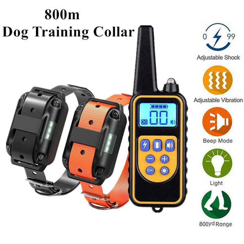 800m Electric Dog Training Collar Waterproof Pet Remote Control Rechargeable training dog collar with Shock Vibration Sound 220524
800m Electric Dog Training Collar Waterproof Pet Remote Control Rechargeable training dog collar with Shock Vibration Sound 220524