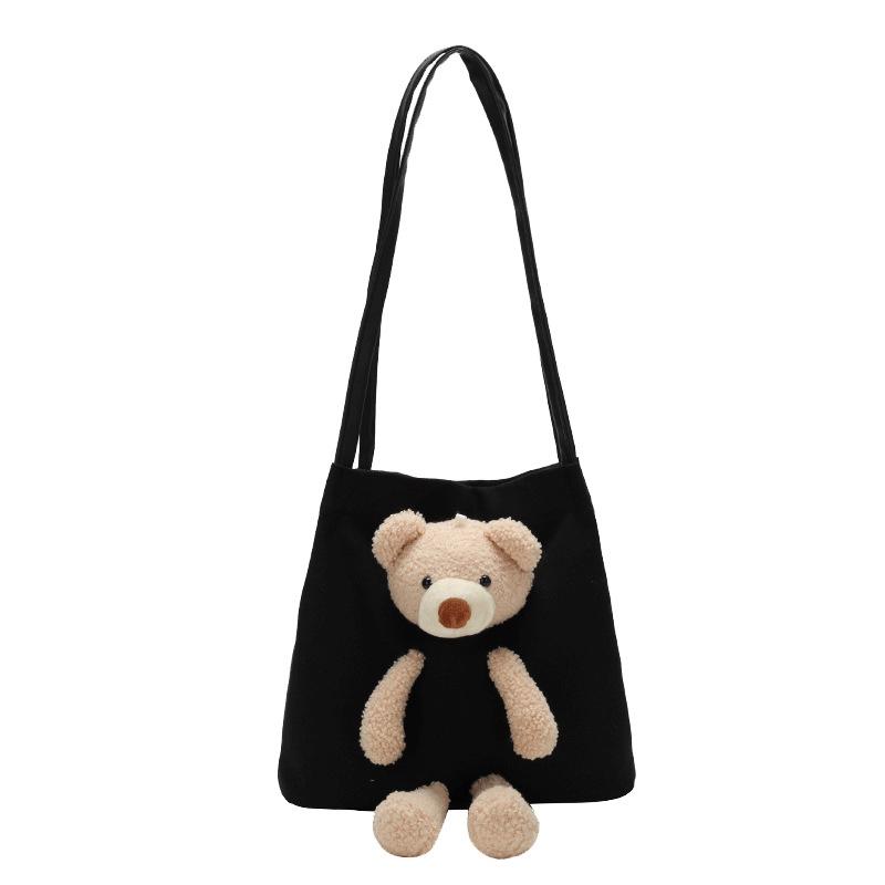 Evening Bags Ins Cute Bear Canvas Bag Female Student Tote Cartoon Young Girls Messenger Large Capacity Handbag Shoulder BagsEvening, Black
Evening Bags Ins Cute Bear Canvas Bag Female Student Tote Cartoon Young Girls Messenger Large Capacity Handbag Shoulder BagsEvening, Black